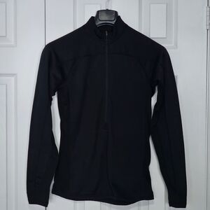 Men's Black Half-Zip base layer